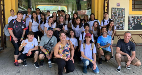 Alunos do Colégio Narciso Pieroni participam de ação do projeto "Descubra Socorro"