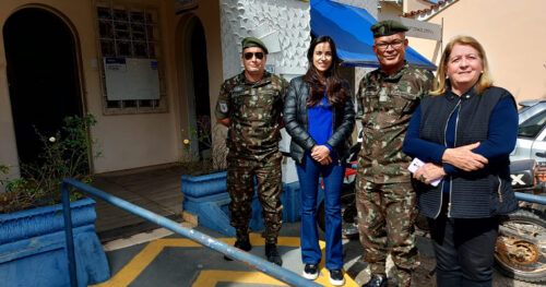 Junta Militar de Socorro recebe visita para orientações sobre serviço militar obrigatório