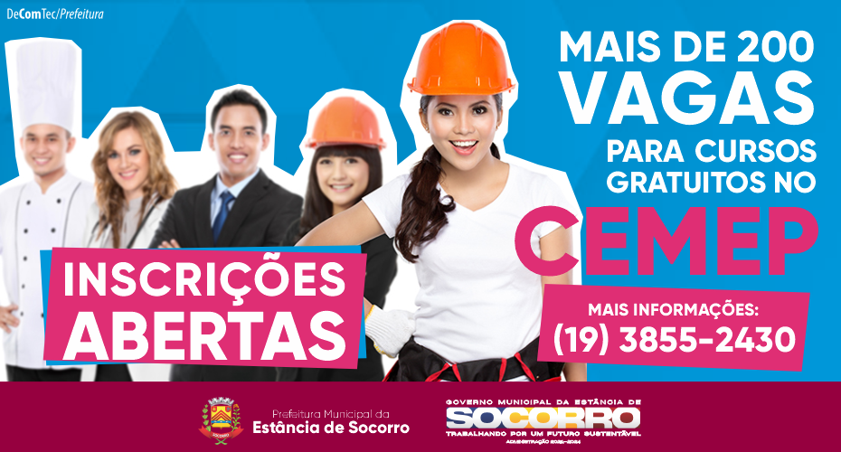 CEMEP abre inscrições para mais de 200 vagas em cursos profissionalizantes gratuitos