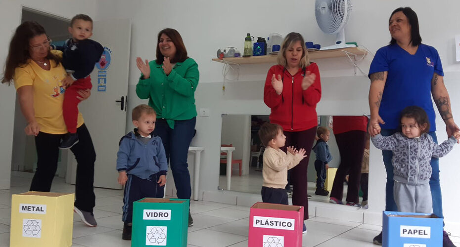 Educação ambiental é trabalhada durante todo o ano em creche municipal