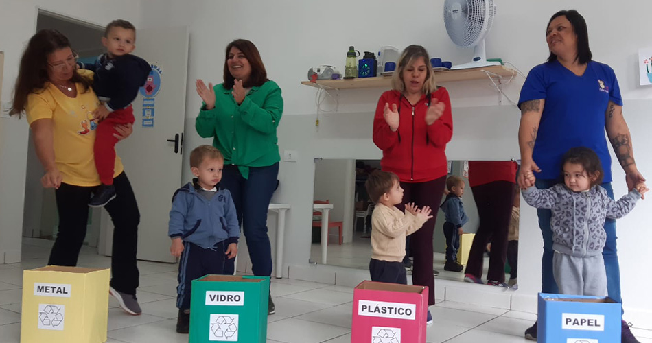 Educação ambiental é trabalhada durante todo o ano em creche municipal