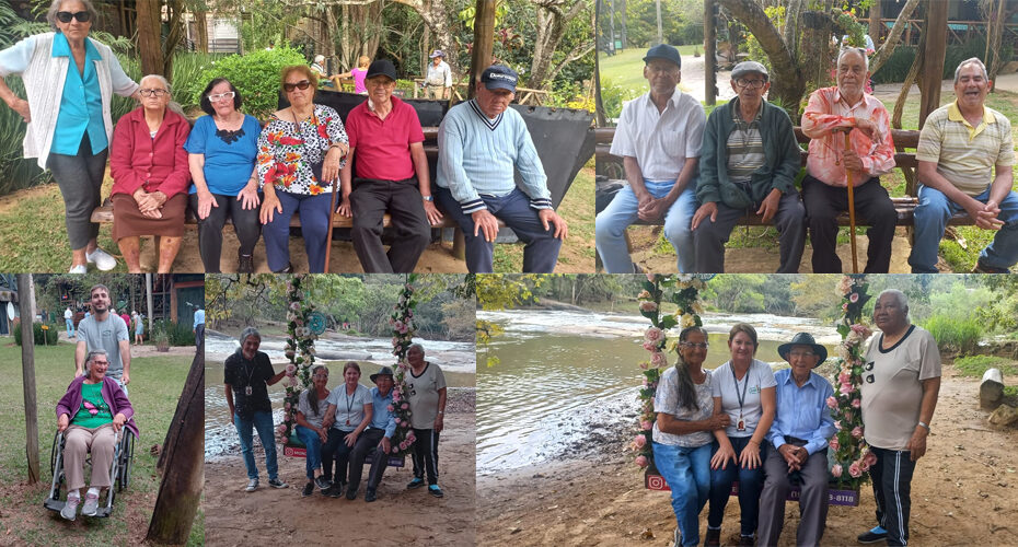 Centro Dia do Idoso tem tarde ao ar livre em parque de aventura